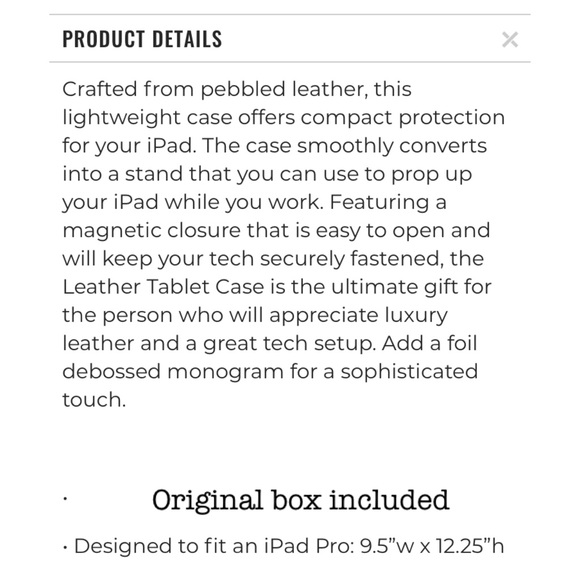 Mark & Graham IPad Tablet Case - Picture 6 of 6